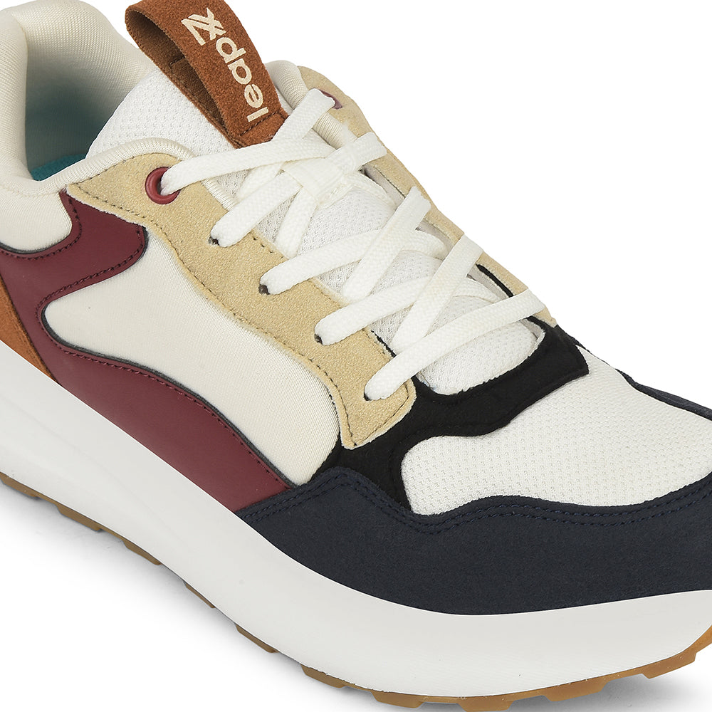 Buy Leap7x Navy Blue Sports Lacing Running Shoes For Kids
