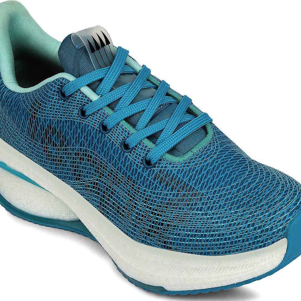 Buy Leap7x Teal Blue Sports Lacing Running Shoes For Women