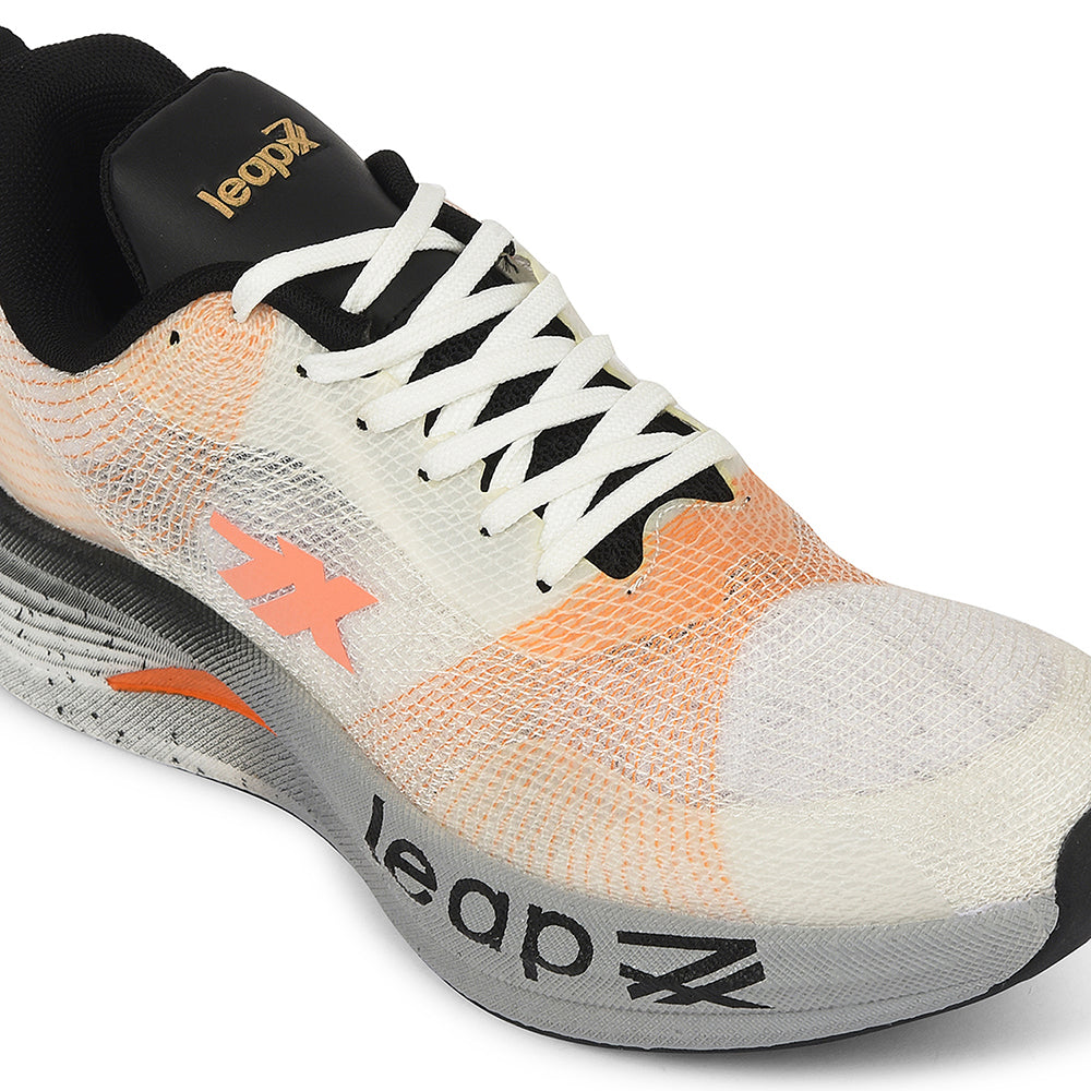 Buy Leap7x White Sports Lacing Running Shoes For Men Online