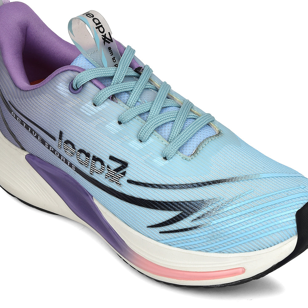Buy Leap7x Blue Sports Lacing Running Shoes For Women