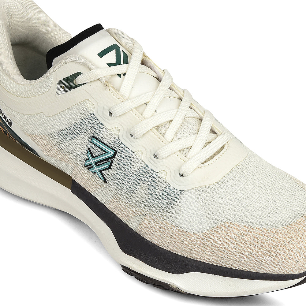 Buy Leap7x White Sports Lacing Solid Running Shoes For Men