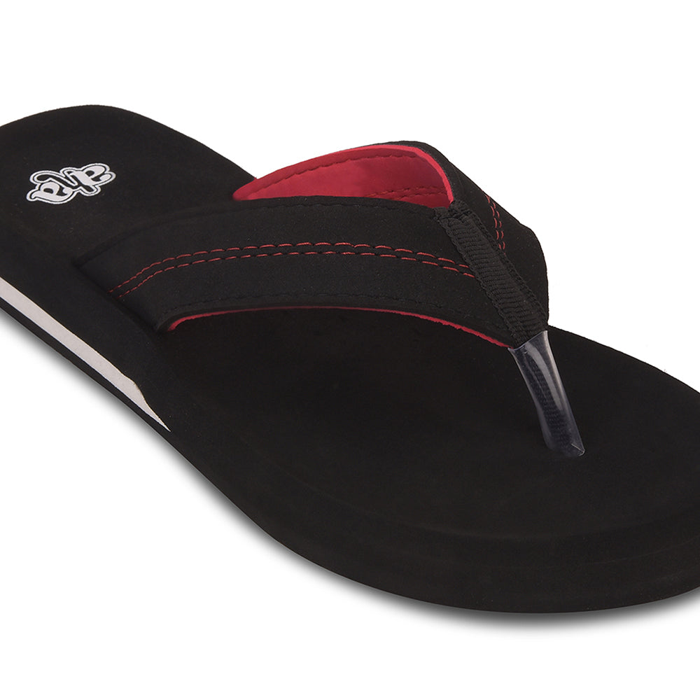 Axact Floops Buy A-HA Black Casual Flip-Flops For Men EXACT By Liberty