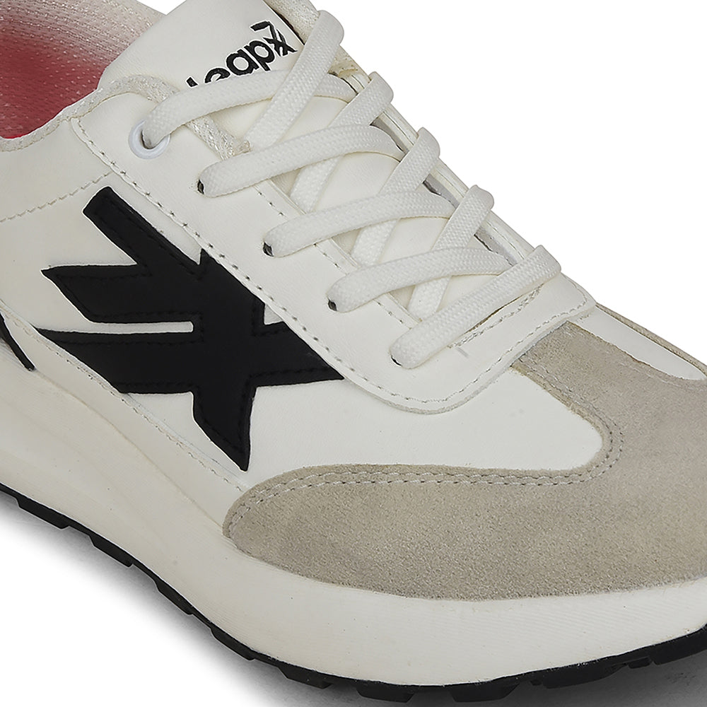 Buy Leap7x White Sports Lacing Running Shoes For Women