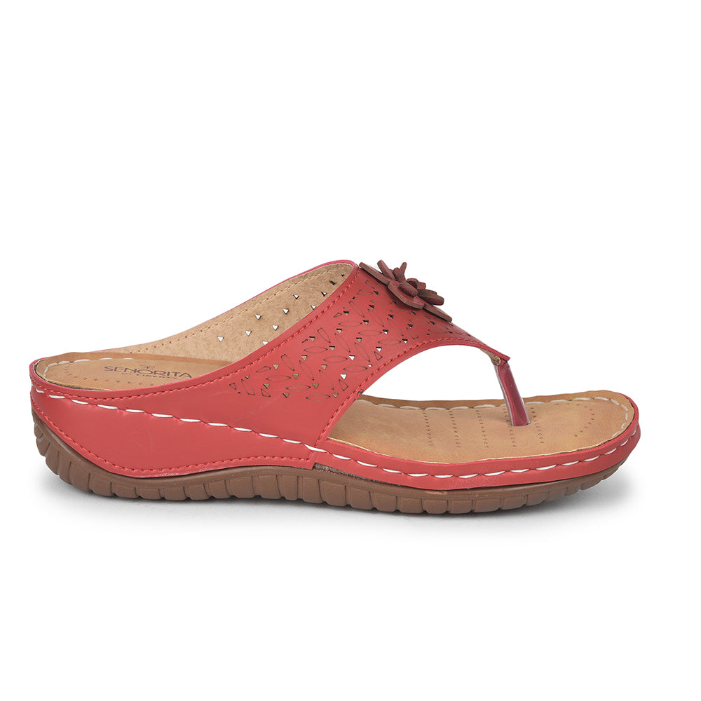 Senorita Casual (Cherry) Slipper For Women LAF-756 By Liberty