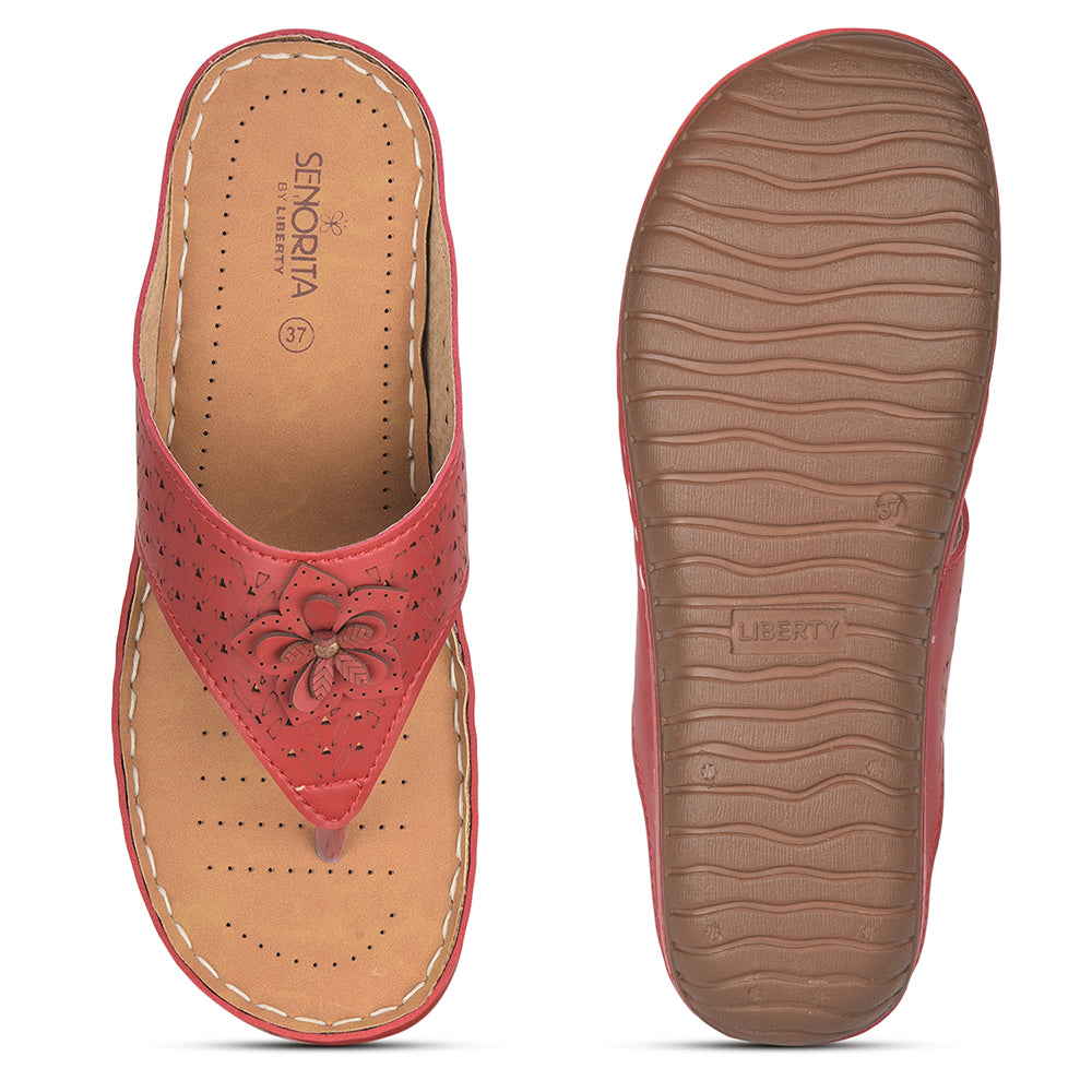 Senorita Casual (Cherry) Slipper For Women LAF-756 By Liberty
