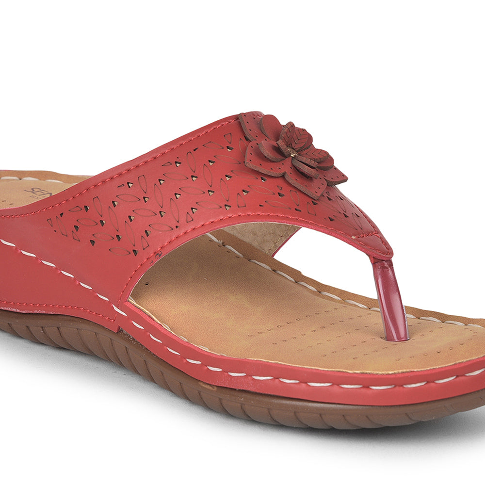 Senorita Casual (Cherry) Slipper For Women LAF-756 By Liberty