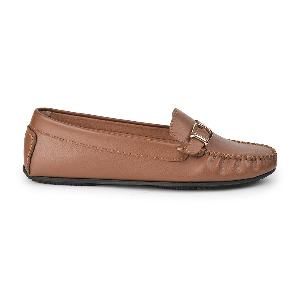 Healers Tan Casual Loafers For Women GI-SML-1 By Liberty