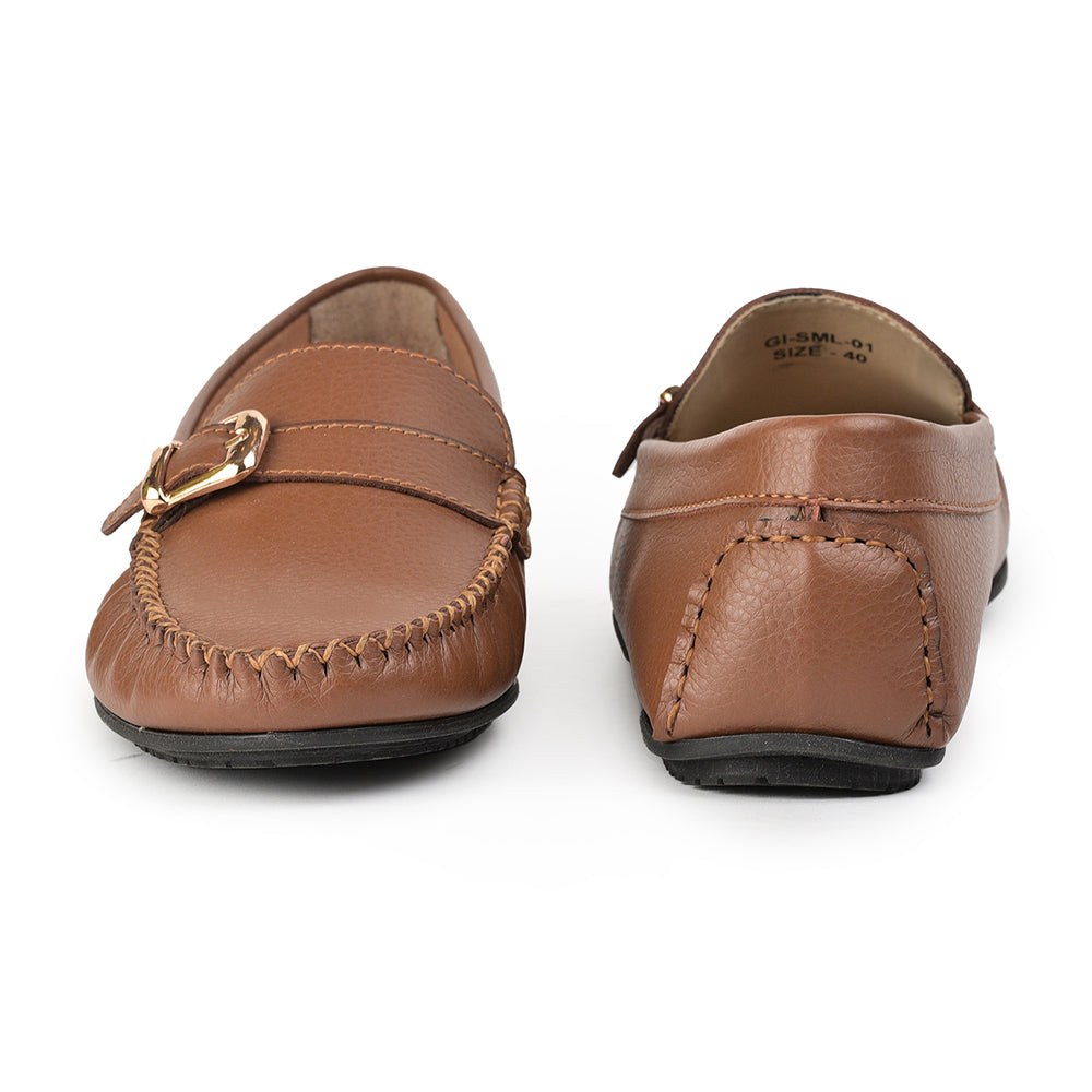 Healers Tan Casual Loafers For Women GI-SML-1 By Liberty