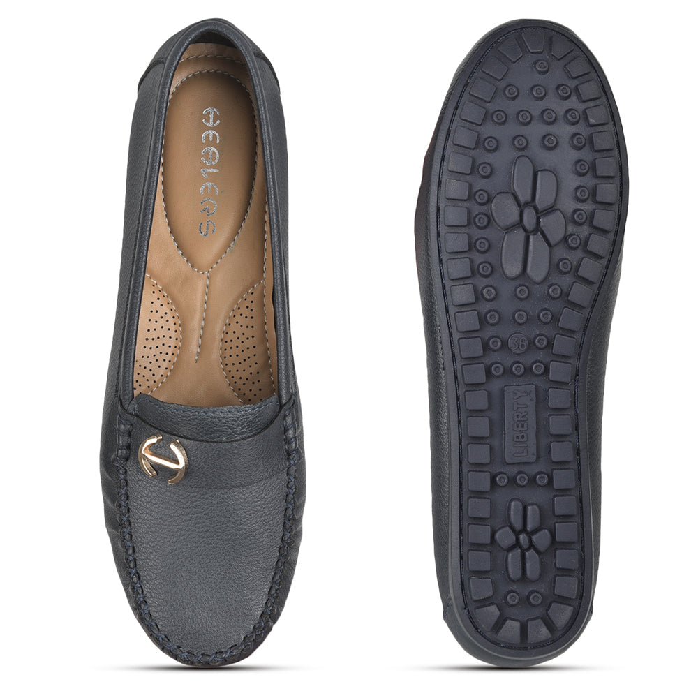 Healers Casual Blue Loafers For Women GI-SD-31 By Liberty