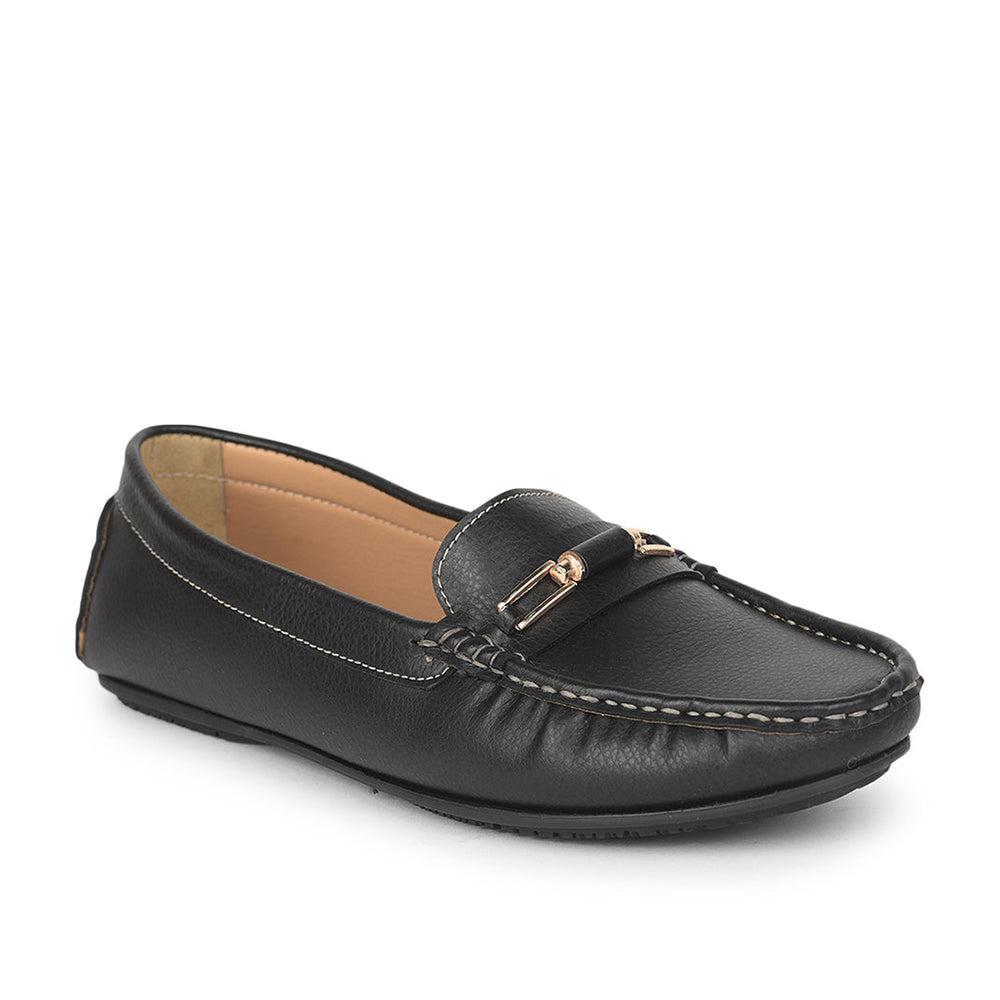 Senorita Casual Black Loafers For Women GI-SML-2 By Liberty