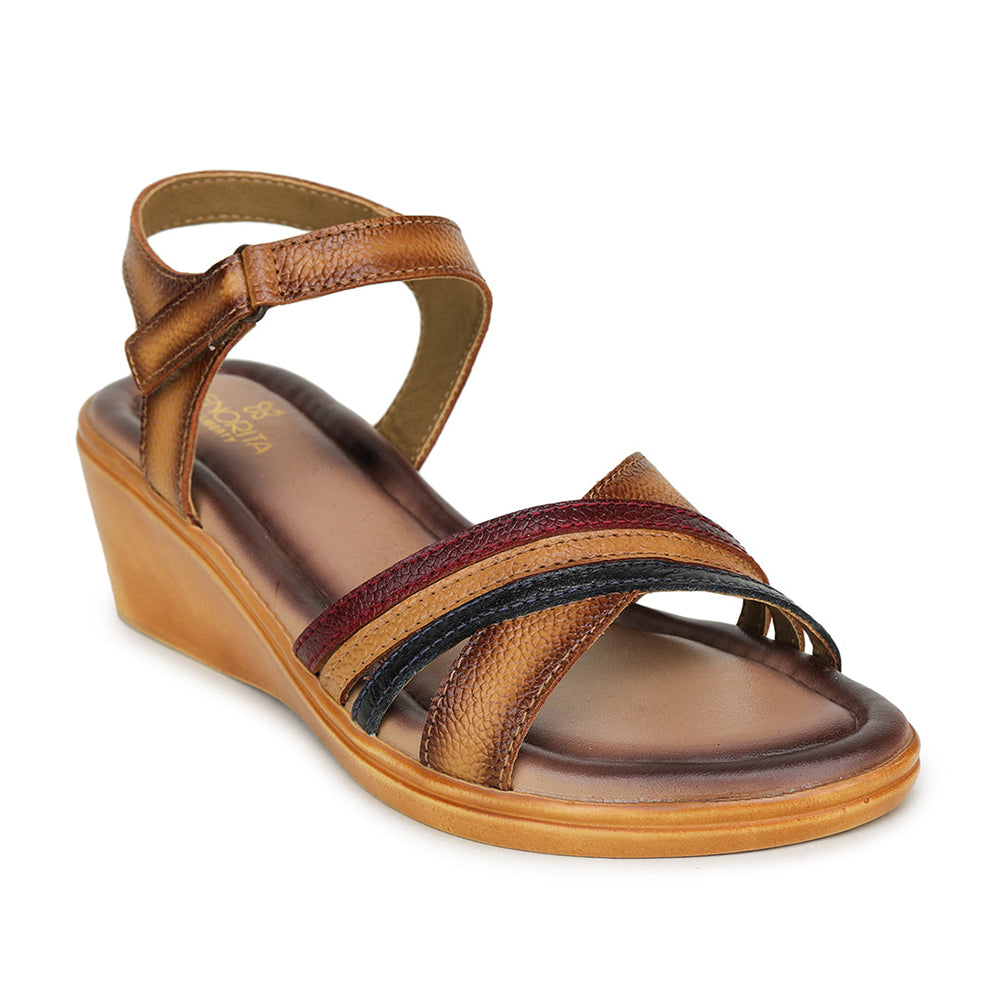 Senorita Casual (Tan) Sandals For Women MDL-18 By Liberty