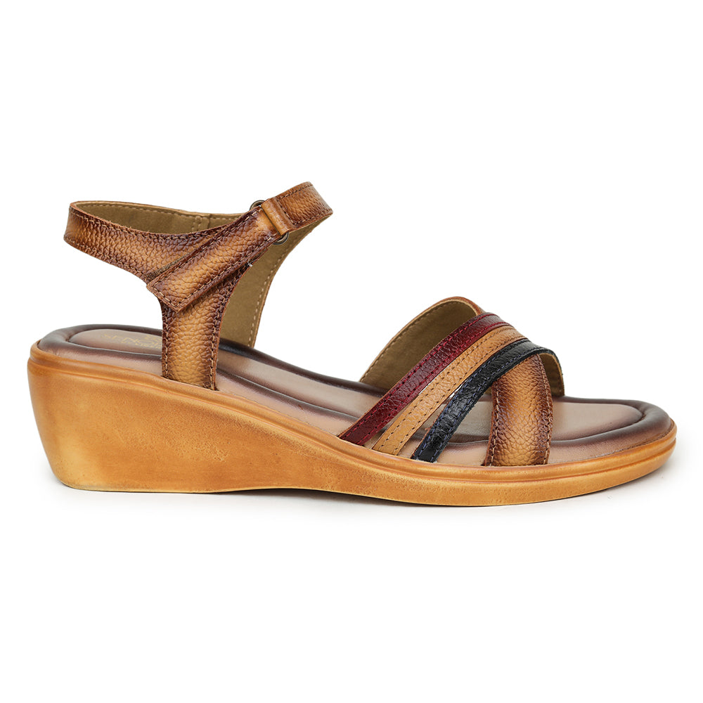Senorita Casual (Tan) Sandals For Women MDL-18 By Liberty