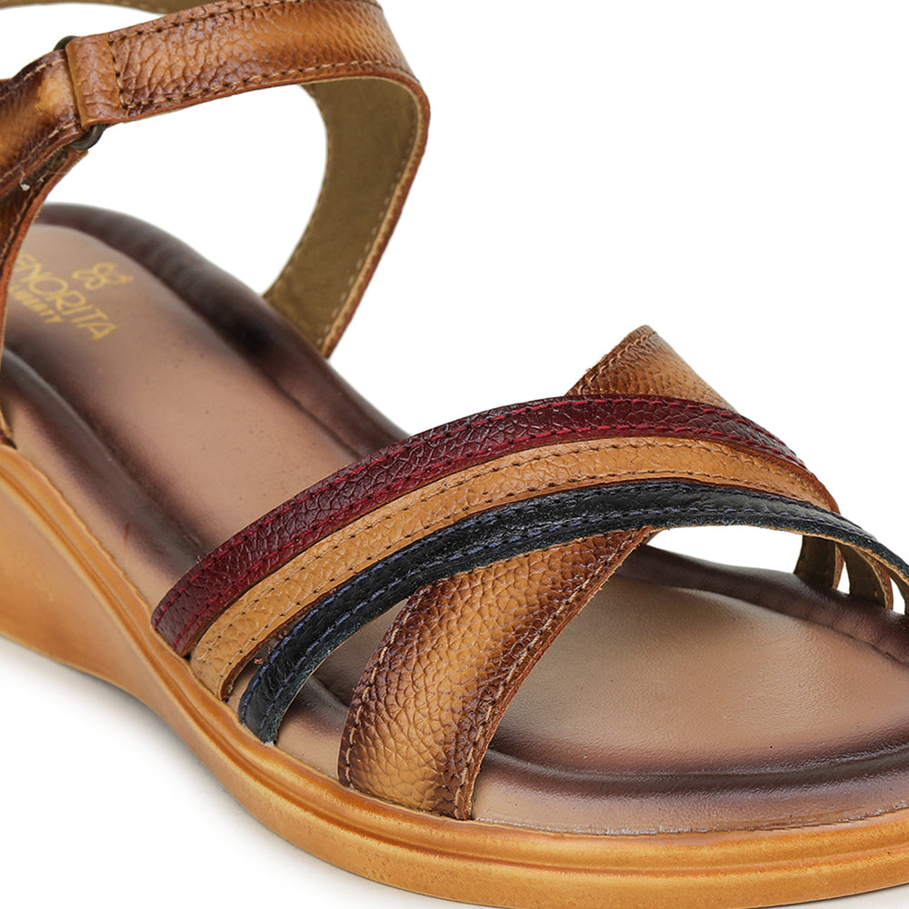 Senorita Casual (Tan) Sandals For Women MDL-18 By Liberty