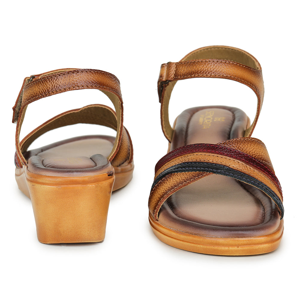 Senorita Casual (Tan) Sandals For Women MDL-18 By Liberty