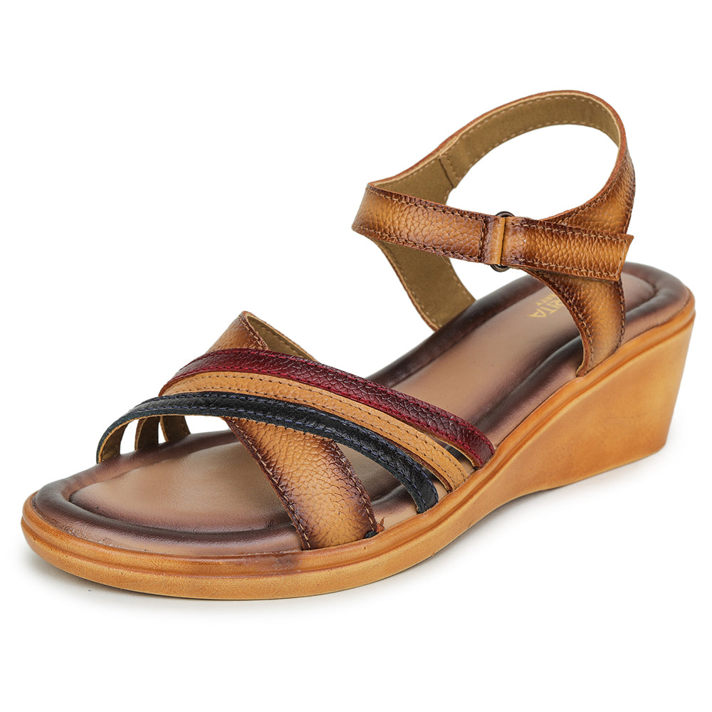 Senorita Casual (Tan) Sandals For Women MDL-18 By Liberty