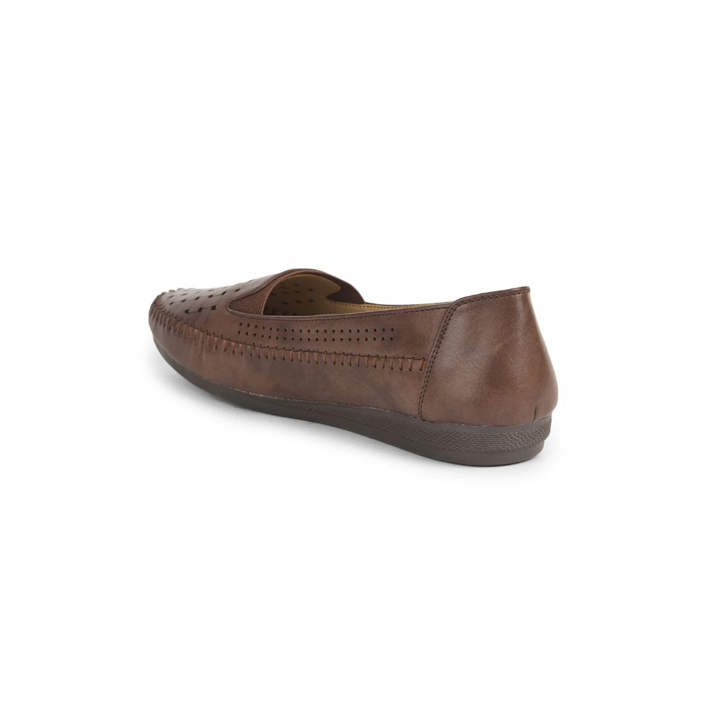 Healers Fashion (Tan) Ballerina Shoes For Ladies DST-8 By Liberty