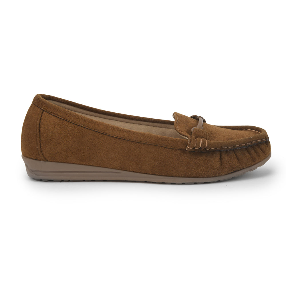 Healers Casual Tan Loafers For Women HM6-1 By Liberty