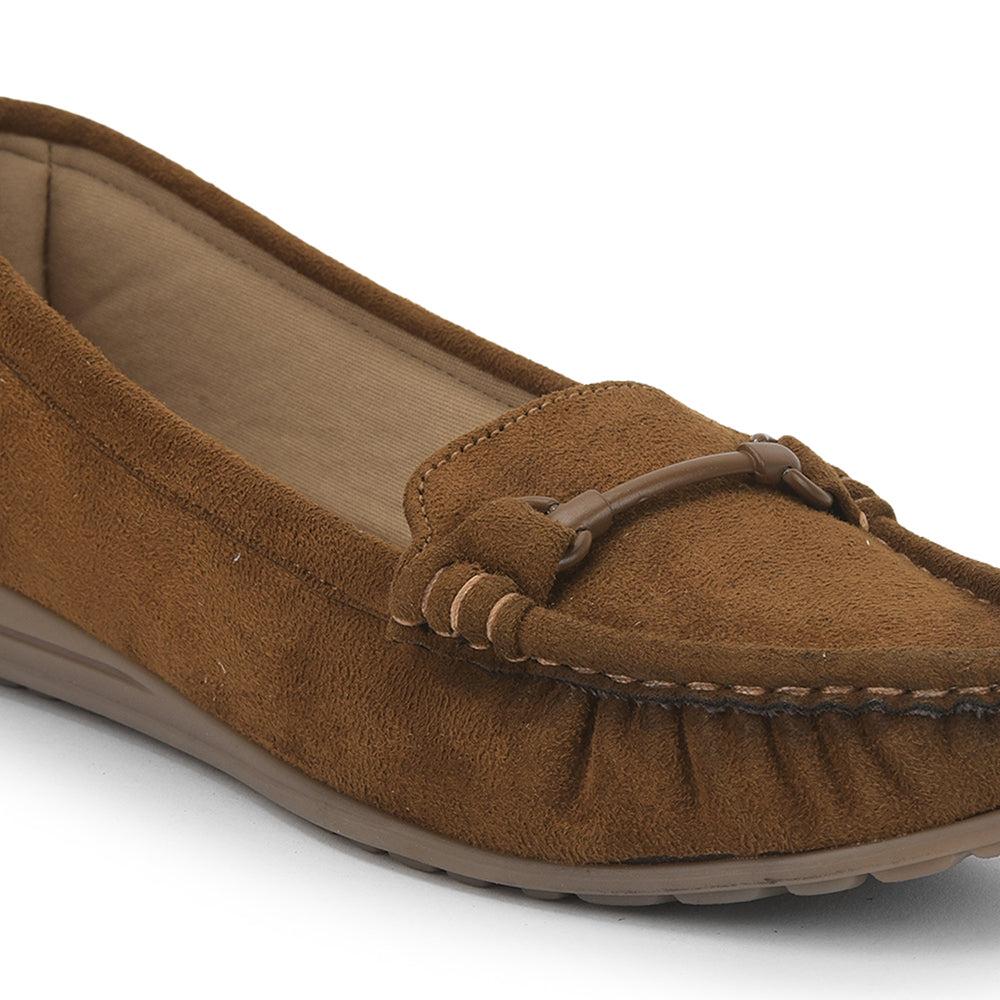 Healers Casual Tan Loafers For Women HM6-1 By Liberty
