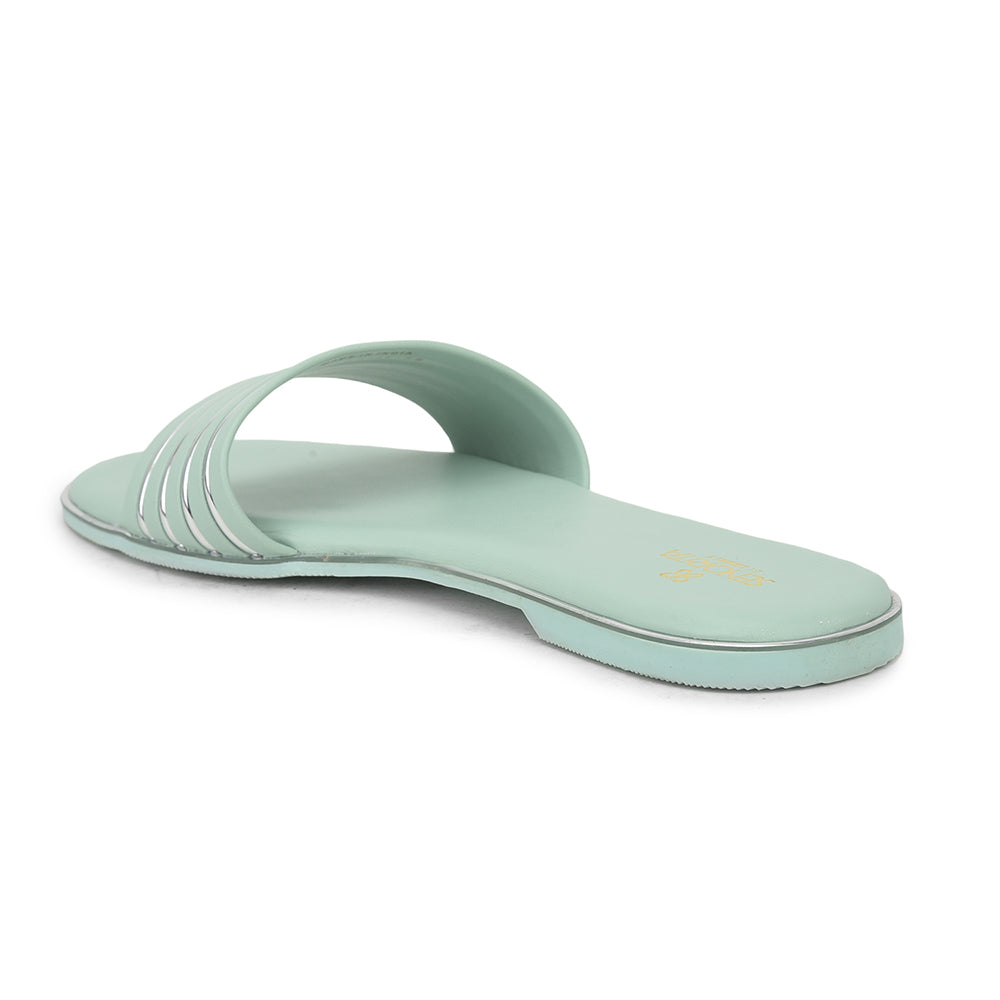 Senorita Casual S. Green Slides For Women PPU-2 By Liberty