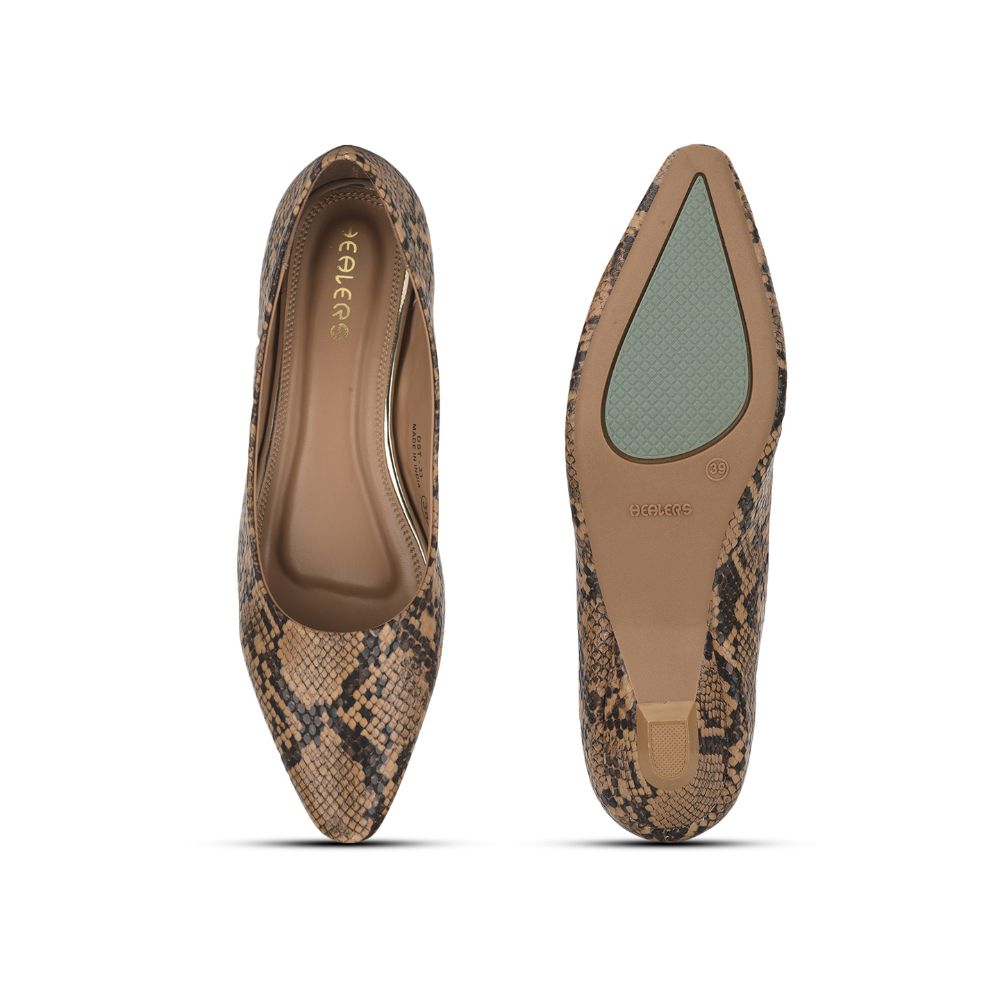 Healers Fashion Ballerina For Ladies (Beige) DST-33 By Liberty
