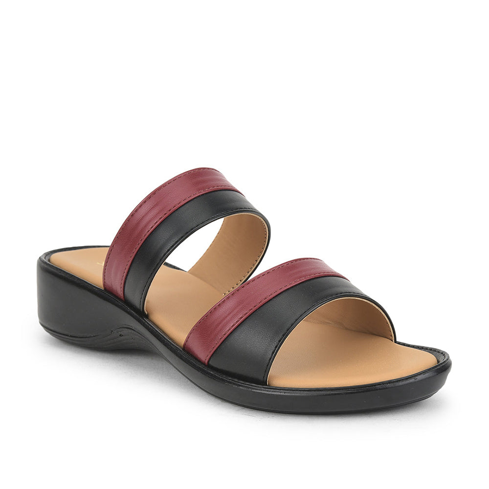Senorita Casual Slippers For Ladies (Cherry) DZL-87 By Liberty