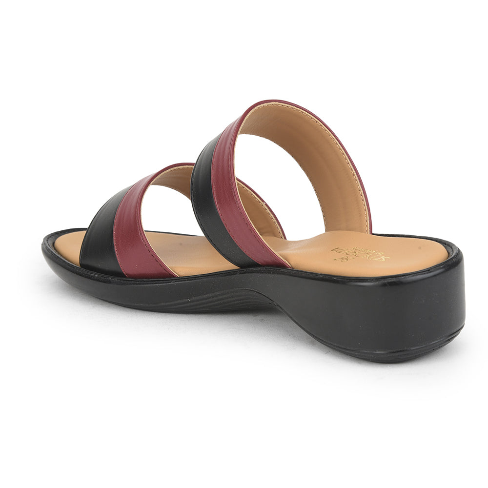 Senorita Casual Slippers For Ladies (Cherry) DZL-87 By Liberty