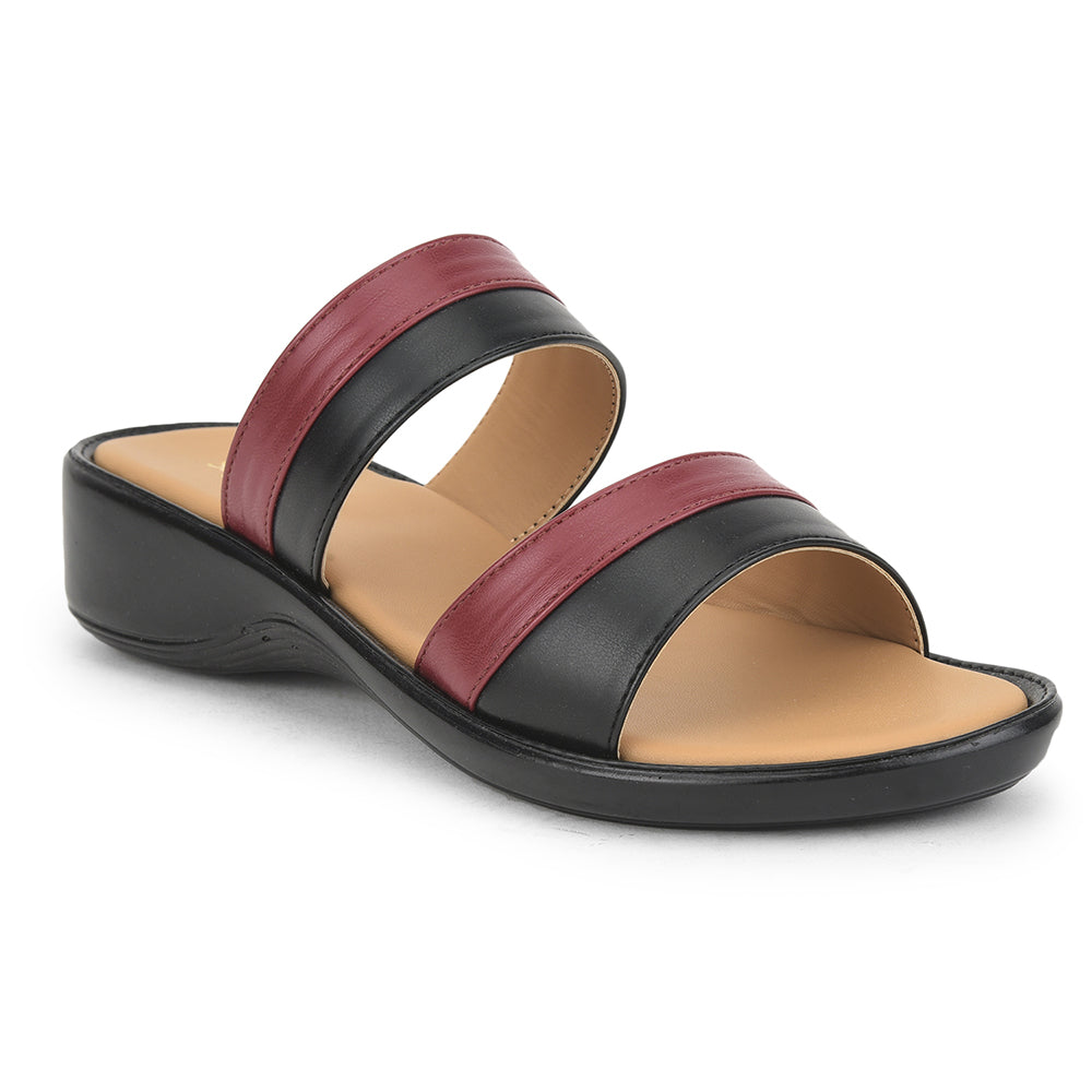 Senorita Casual Slippers For Ladies (Cherry) DZL-87 By Liberty