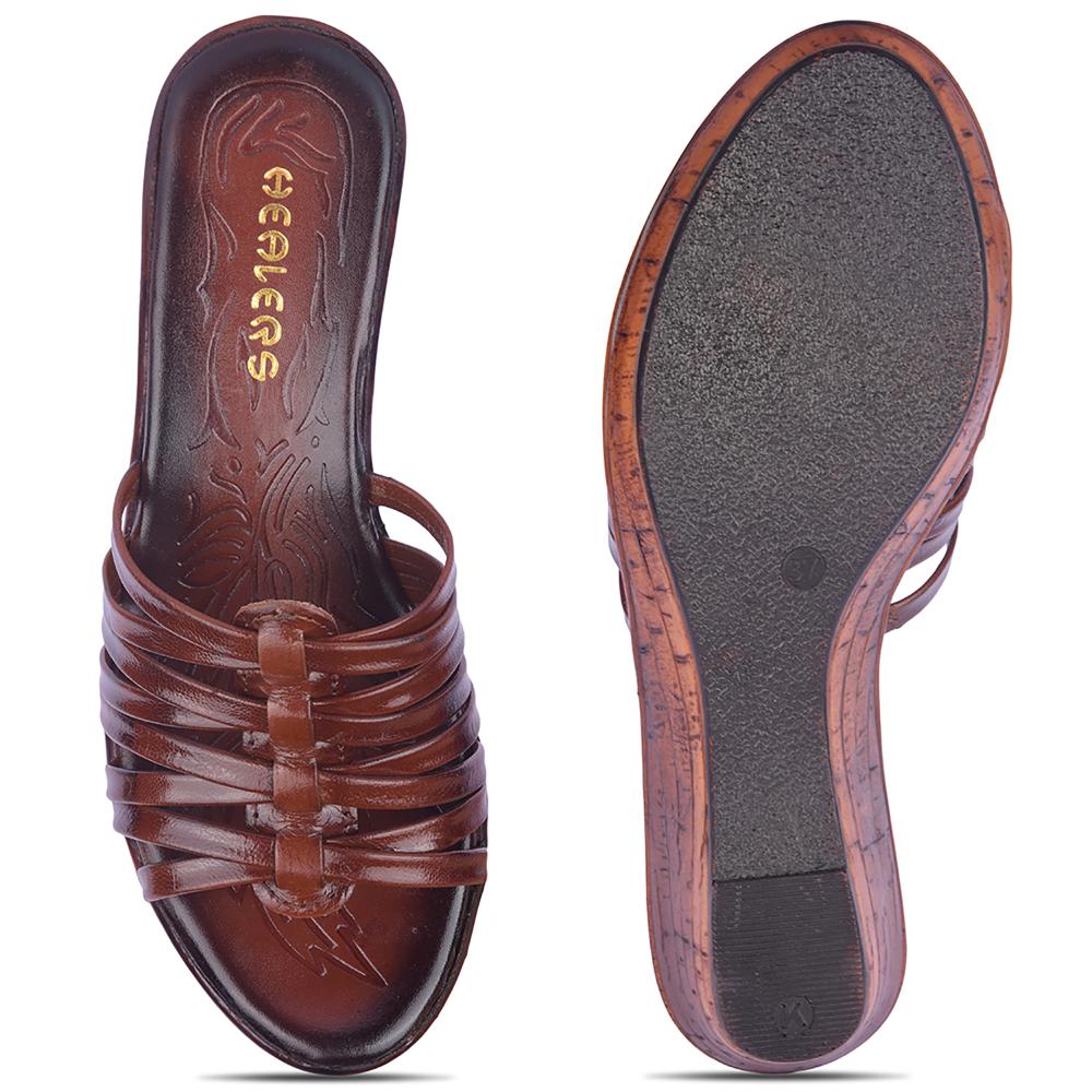 Healers By Liberty Women TLO-56 Tan Fashion Slippers