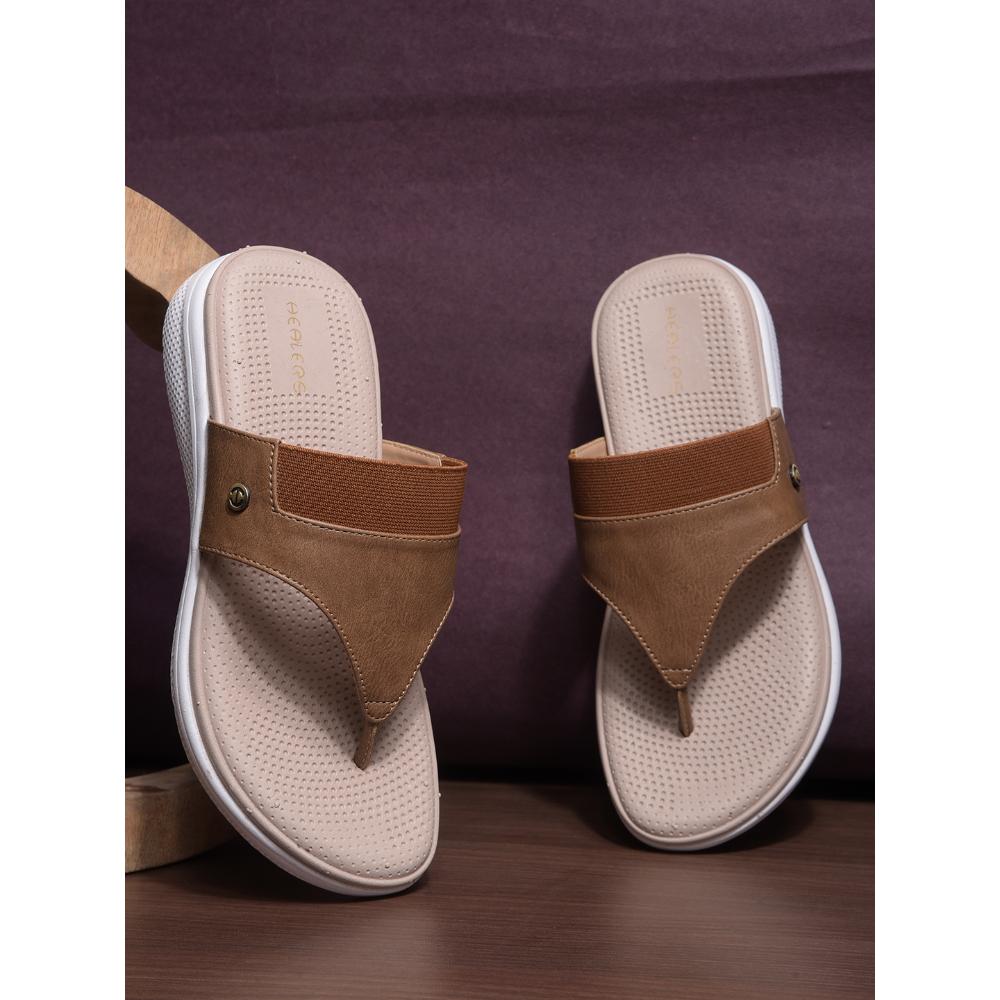 Healers Casual Brown Slipper For Women SFL-14 By Liberty