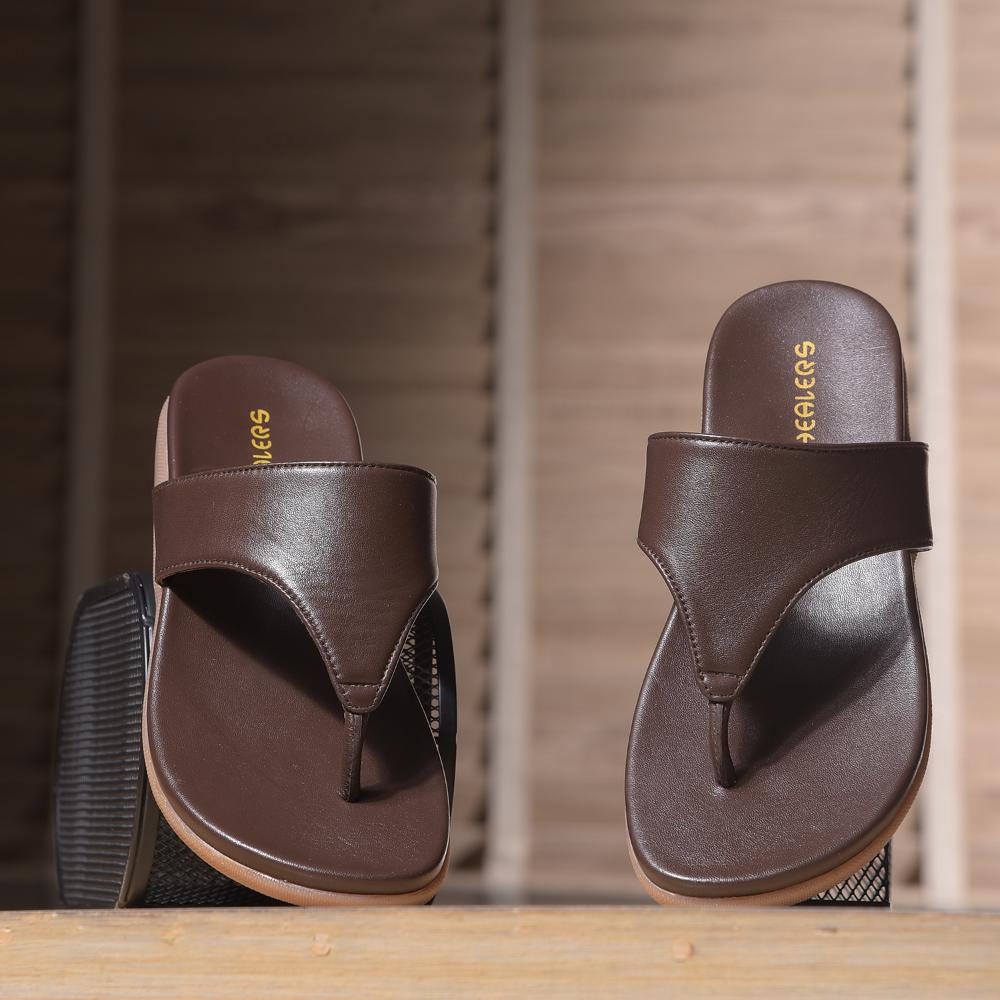 Healers Casual Brown Slipper For Women M18-11 By Liberty