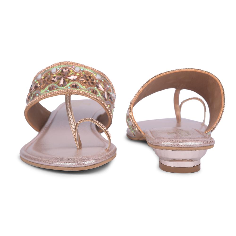 Senorita By Liberty Women STY-43 Peach Ethnic Slippers