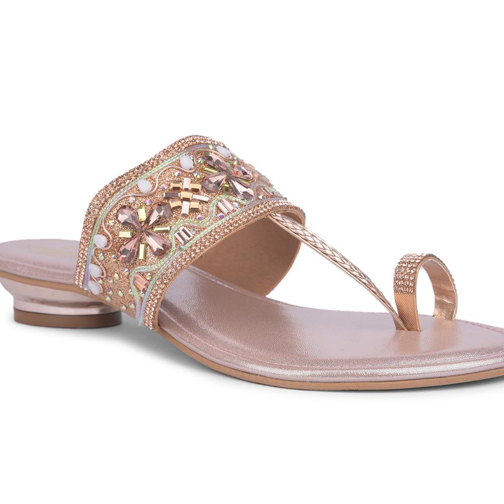 Senorita By Liberty Women STY-43 Peach Ethnic Slippers