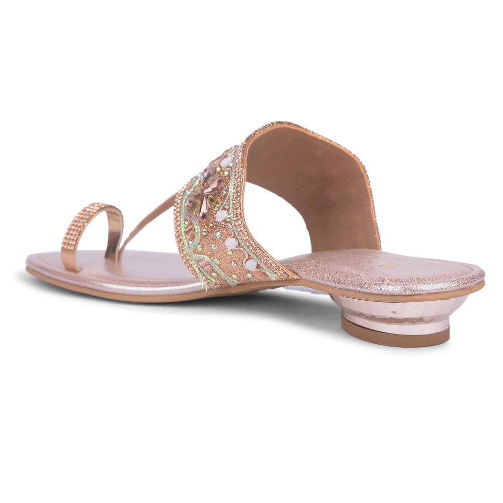 Senorita By Liberty Women STY-43 Peach Ethnic Slippers
