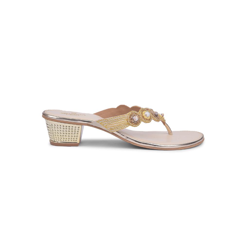Senorita By Liberty Women STY-41 Golden Ethnic Sandal