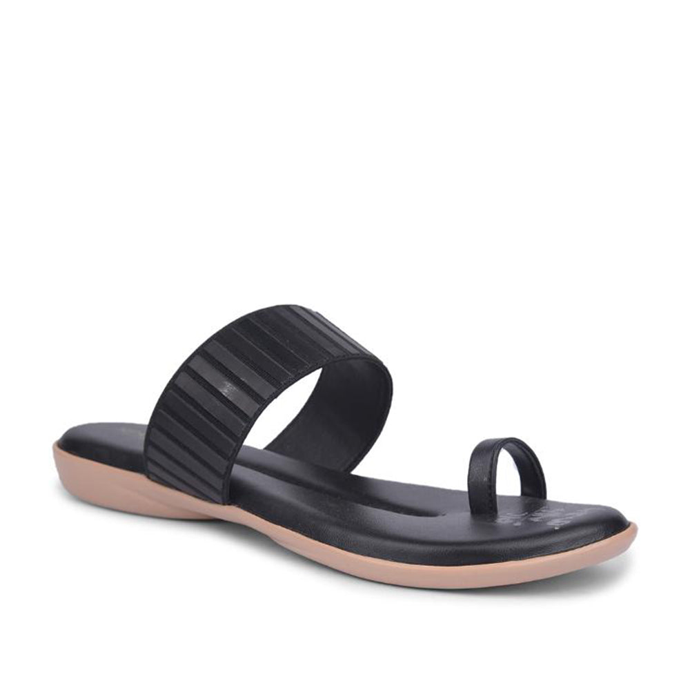 Senorita By Liberty Women MK-237E Black Casual Thong