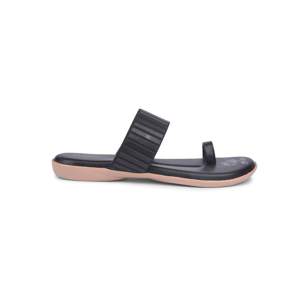 Senorita By Liberty Women MK-237E Black Casual Thong