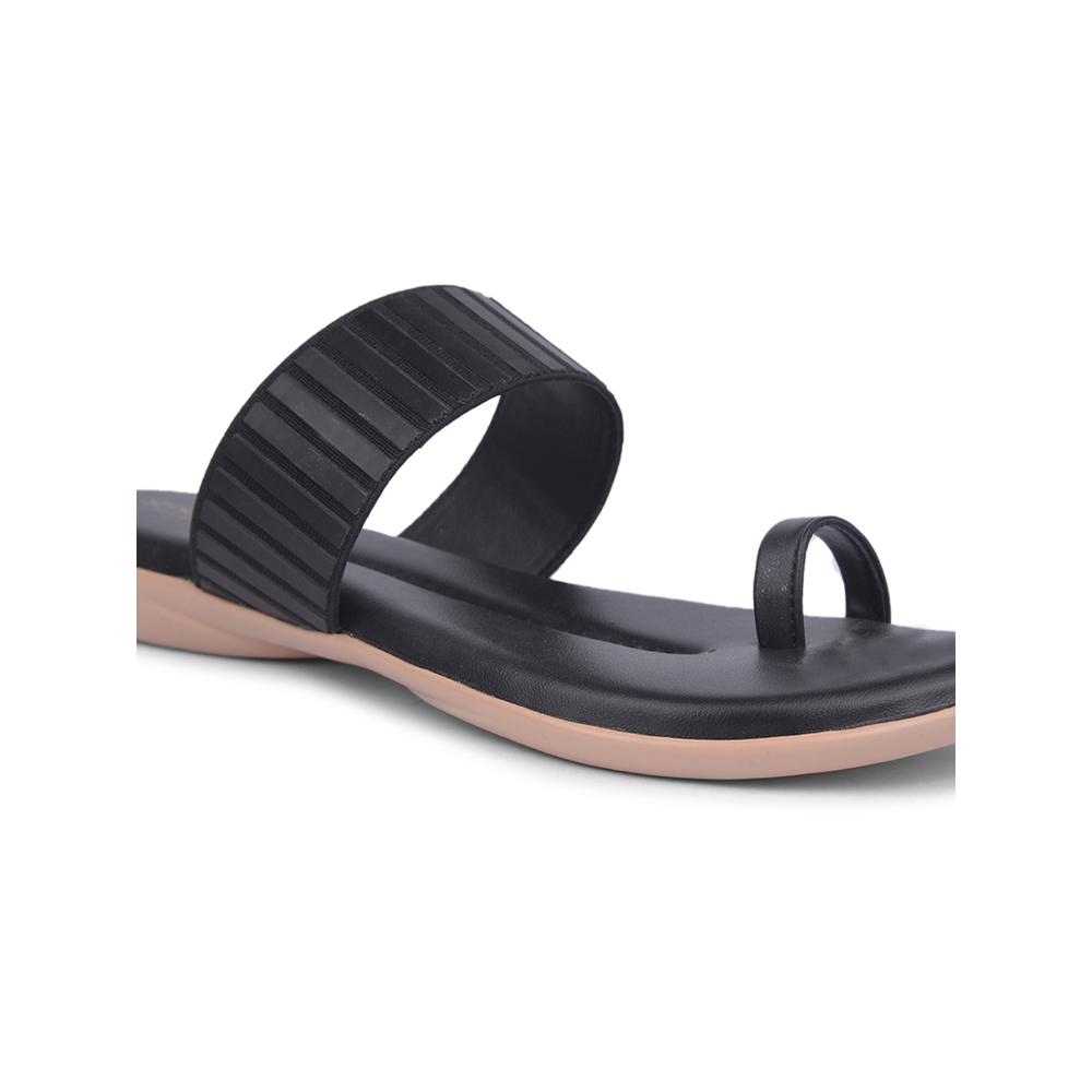 Senorita By Liberty Women MK-237E Black Casual Thong