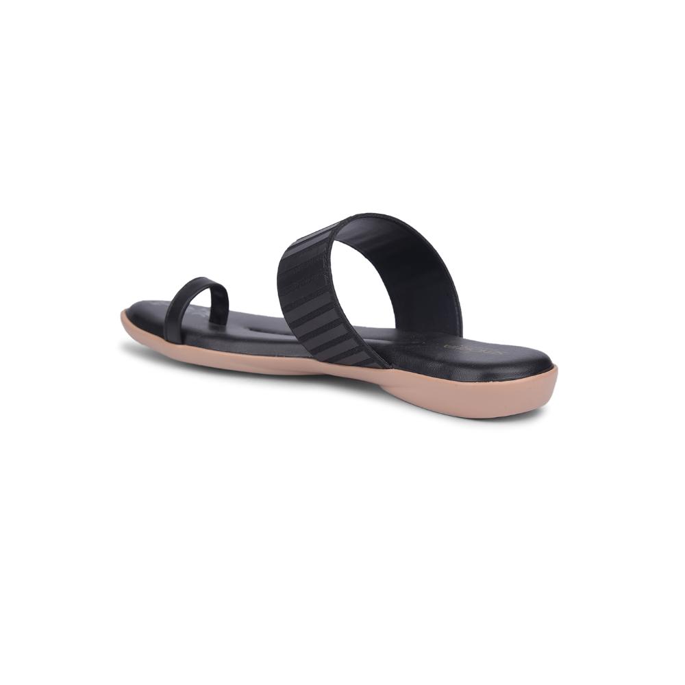Senorita By Liberty Women MK-237E Black Casual Thong