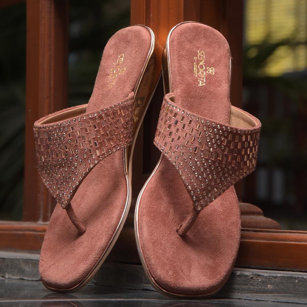 Senorita By Liberty Women STY-71 Peach Casual Slippers