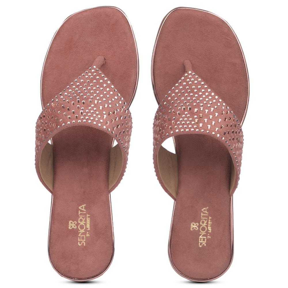 Senorita By Liberty Women STY-71 Peach Casual Slippers