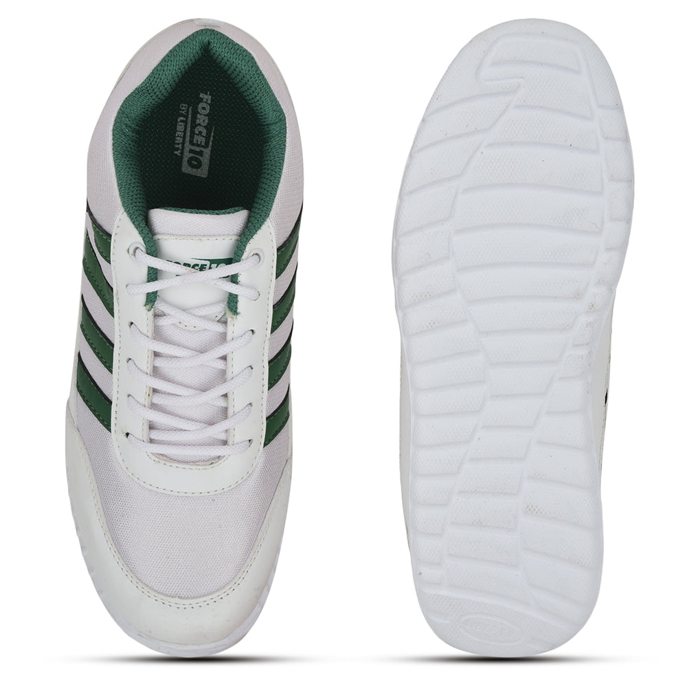 Force 1 Casual Green Lacing Shoes For Kids 996-9SL By Liberty