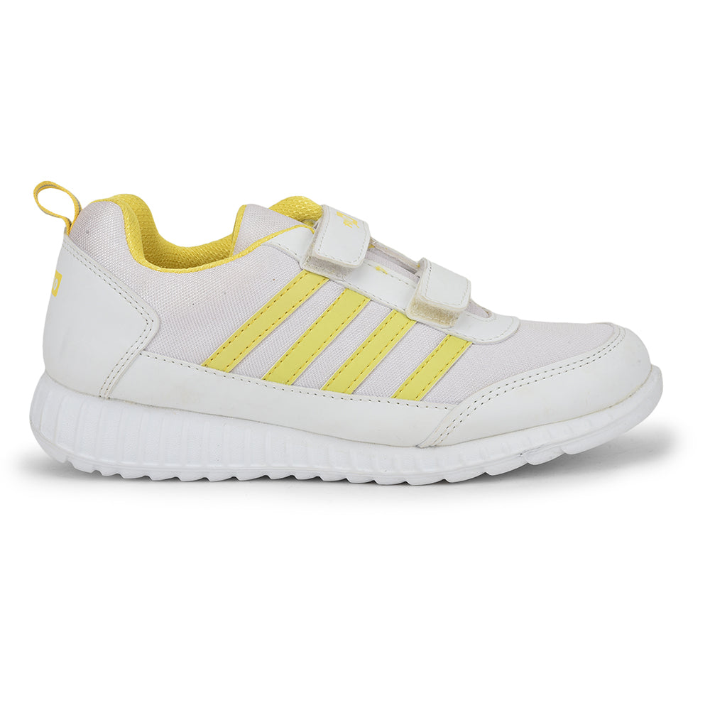 Force 1 Casual Yellow Non Lacing Shoes For Kids 996-9SV By Liberty
