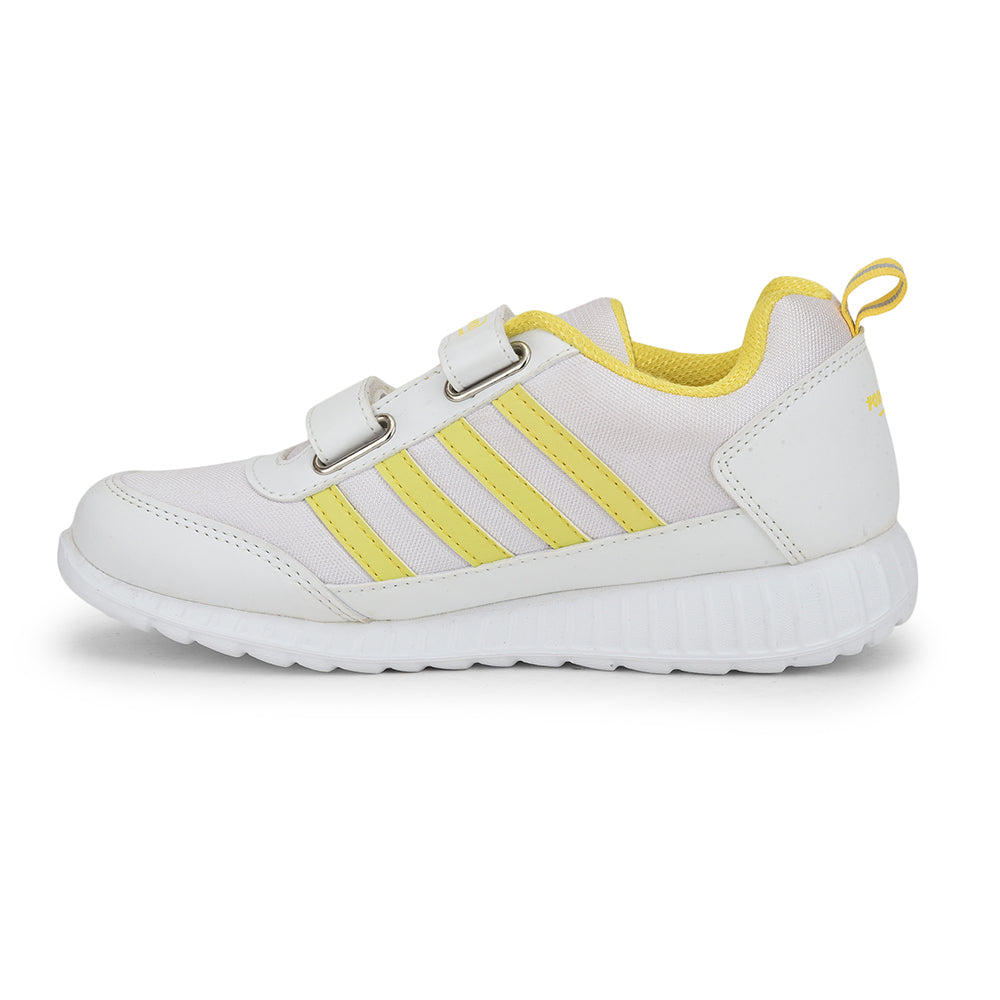 Force 1 Casual Yellow Non Lacing Shoes For Kids 996-9SV By Liberty