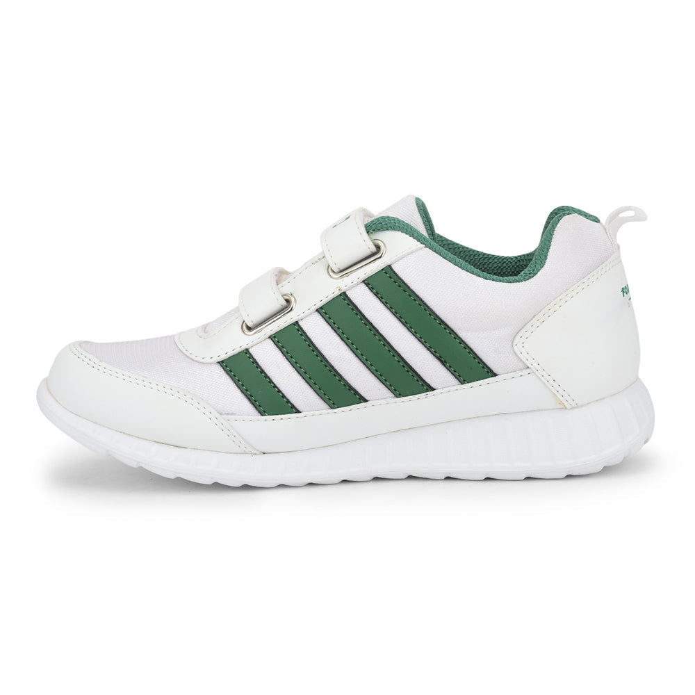 Force 1 Casual Green Non Lacing Shoes For Kids 996-9SV By Liberty