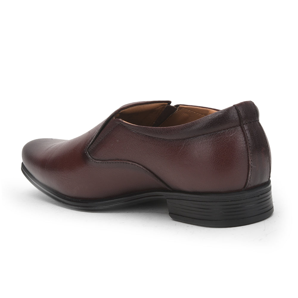 Fortune (Brown) Formal Slip on Shoes For Men UVL-36 By Liberty
