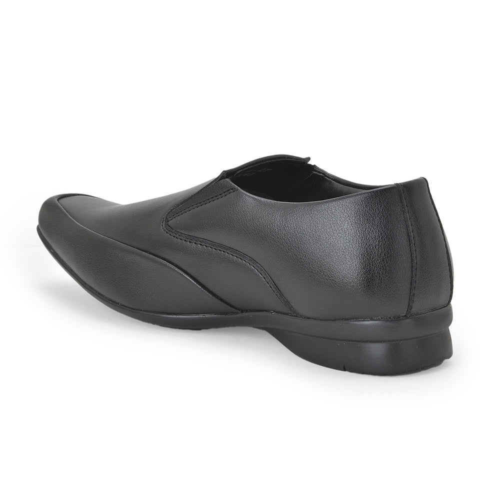 Fortune Non-Lacing Black Formal Shoes For Men A4-27 By Liberty