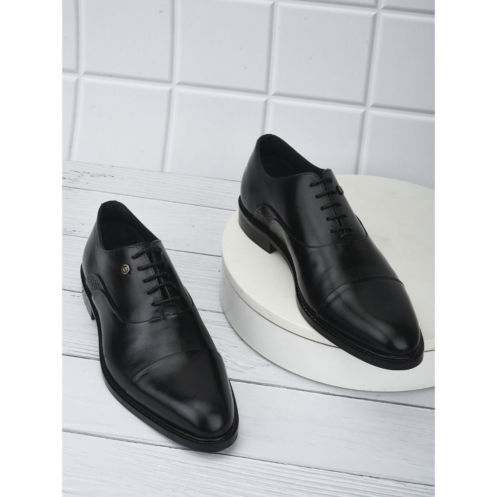 Healers Formal Lacing Classice Oxford Shoes For Men (Black) JOHN By Liberty