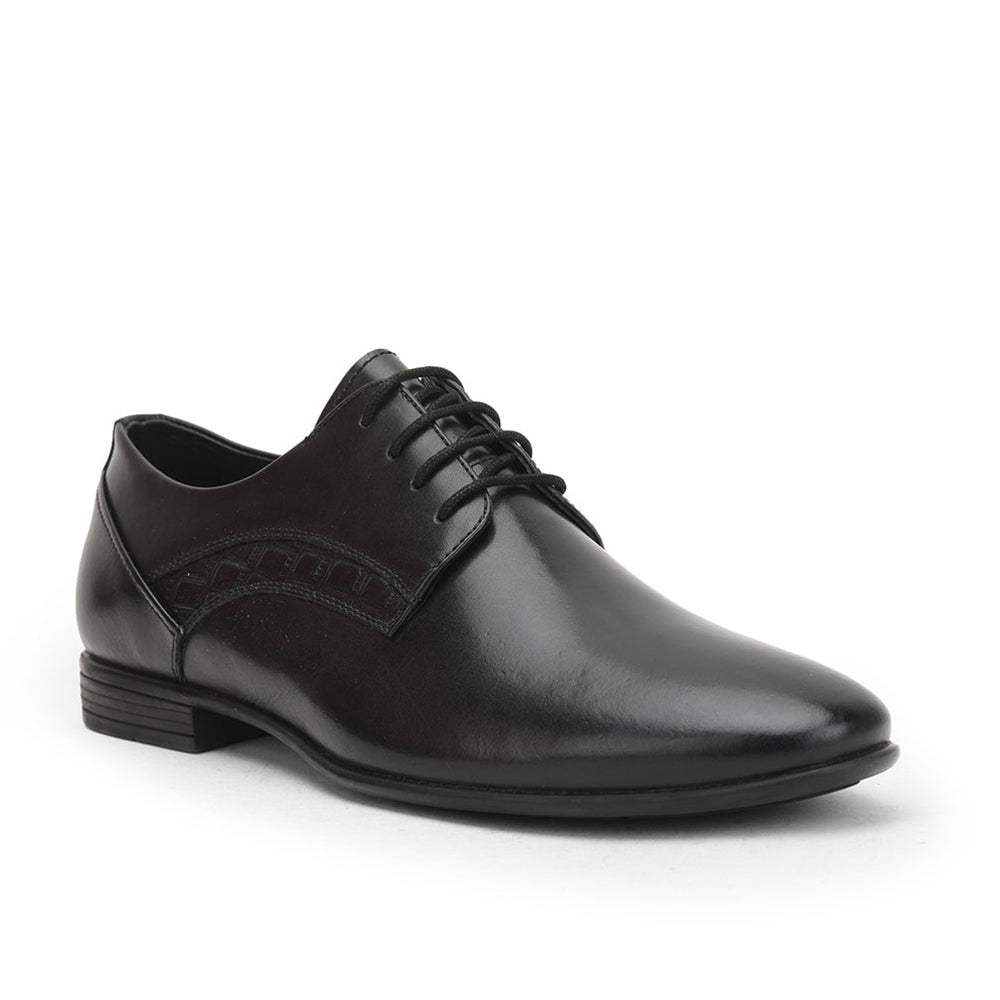 Healers Formal Lacing Classice Oxford Shoes For Men (Black) SSL-21 By Liberty