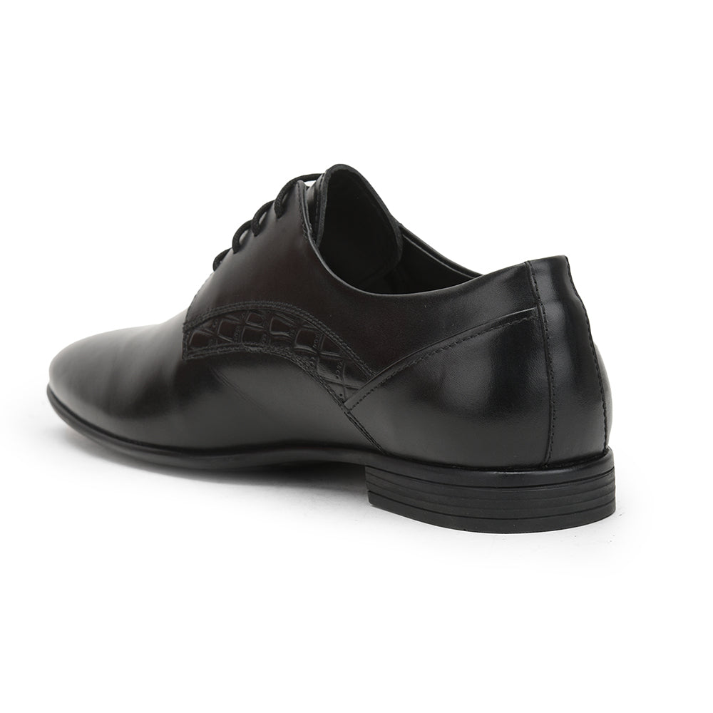 Healers Formal Lacing Classice Oxford Shoes For Men (Black) SSL-21 By Liberty