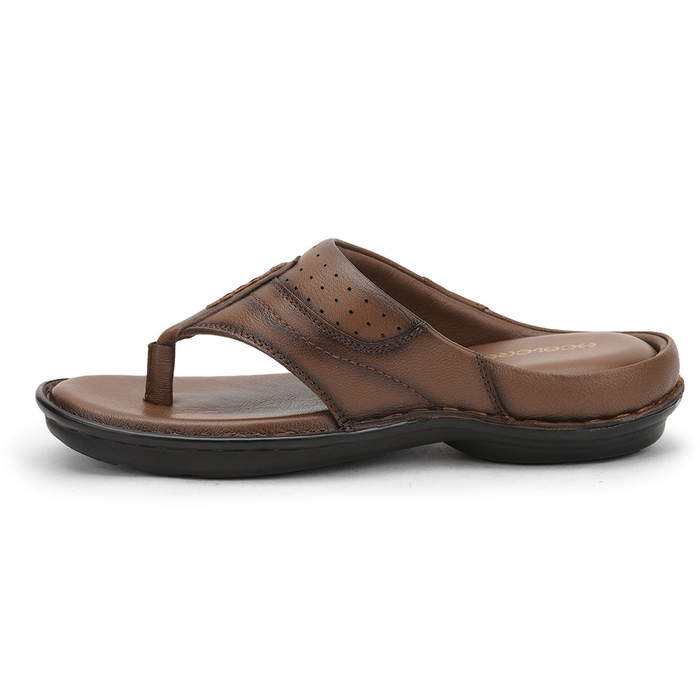 Healers Casual Slipper For Men (Tan) ER-56 By Liberty